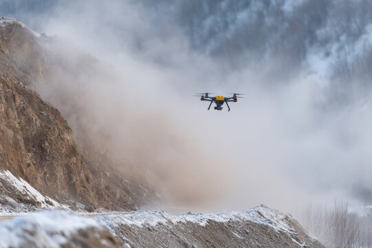 autonomous drones equipped with thermal imaging technology are on critical mission to rescue individuals trapped in