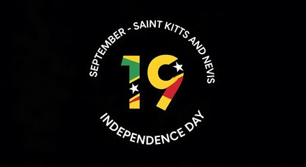 Saint Kitts and Nevis Independence Day 19: Bold Graphic Design