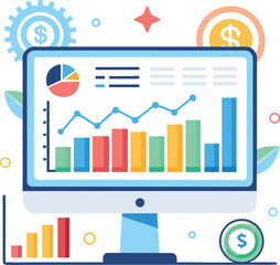 Financial Dashboard With Rising Stock Indicators