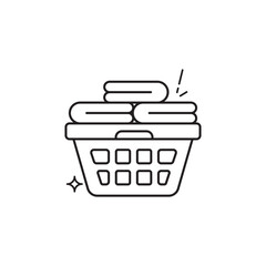 Laundary Basket icon design with white background stock illustration