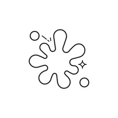 Stains icon design with white background stock illustration