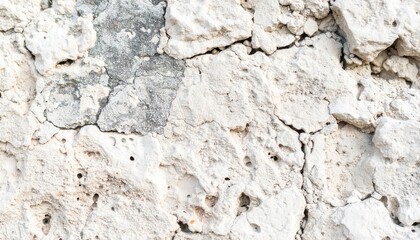 White and Grey Pitted Limestone Wall Texture
