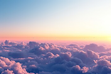 Flawless Image of Sky Beauty Above the Horizon at Sunset