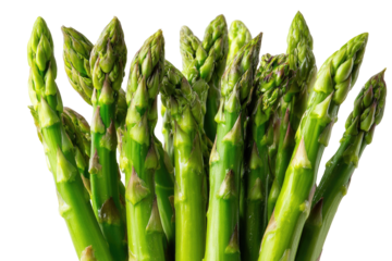 Close-up of fresh green asparagus spears