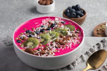 Delicious Acai served for the breakfast