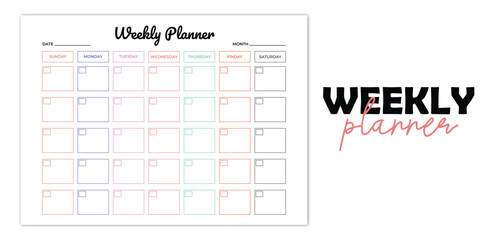 planner,weekly,black modern flat icon for structured schedule design vector graphic for business planning