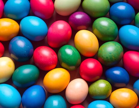 Colorful Easter Eggs Close-Up (1)