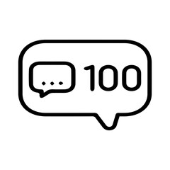 100 Comments Notification