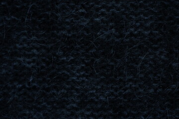 Black Wool texture gray  knitted fabric clClose-up texture of grey knitted wool fabric. Detailed symmetrical knit pattern. Soft textile background, suitable for fashion, crafts
