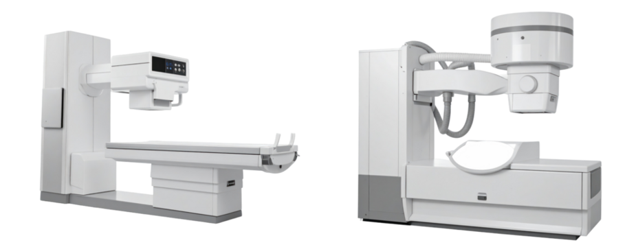 Two X-ray Machines Displayed Against A Transparent Background Emphasizing The Devices Medical Purpose And Technical Design