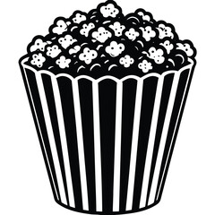 popcorn vector icon