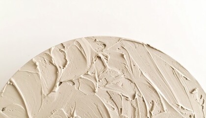 Ivory Microcement Swirl Texture with Trowel Marks