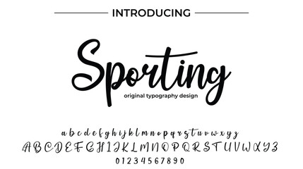 Sporting - Elegant Script Font for Smooth Handwritten Design and Creative Typography