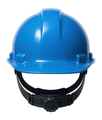 Fototapeta premium Blue hard hat with ratchet suspension system