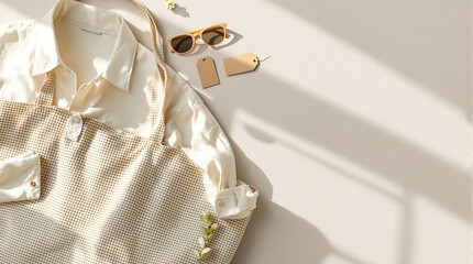 fabric shirts and glasses