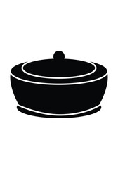 Silhouette of a Covered Serving Bowl