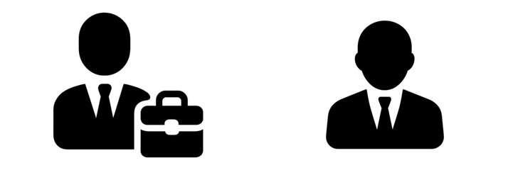 Business professionals in formal attire representing different roles in a workplace setting