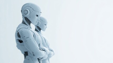 Fototapeta premium Robots profile side view