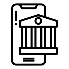 Mobile Banking App Icon