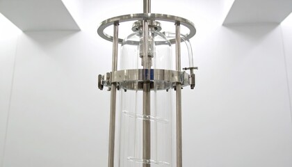 Borosilicate Glass Coil Condenser in a Laboratory Setting