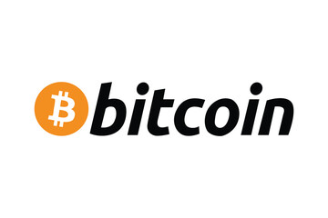 Bitcoin vector icon for cryptocurrency, blockchain technology, and digital money