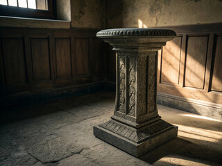 marble column in the city of london