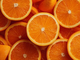 Fresh orange slices background vibrant citrus fruit healthy eating vitamin c source