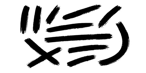 Vector illustrations of various hand gestures are a colorful symbol of people, with each design showcasing a different concept like love or friendship