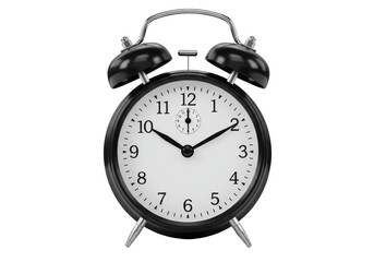Alarm clock isolated on transparent background