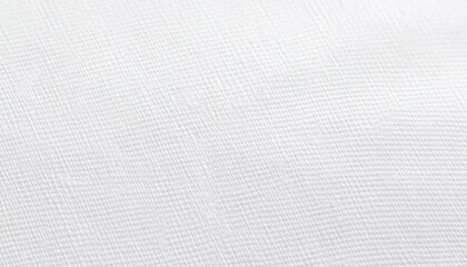 Close-up of White Woven Fabric Texture
