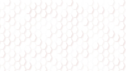 Black honeycomb on a white background. Seamless texture. Isometric geometry. 3D illustration