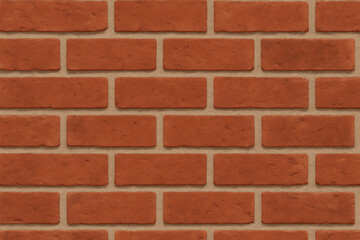 Obraz premium Red Brick Wall Seamless Texture