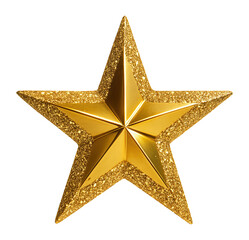 Fototapeta premium Gold star with glitter accents