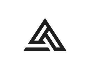Geometric triangle logo design