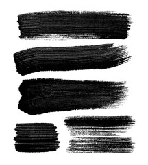 Abstract dark brushstrokes