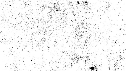 Distressed black texture. Dark grainy texture on white background. Rusted white effect. Grunge design elements. Vector illustration.