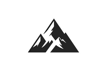 Two mountains graphic design