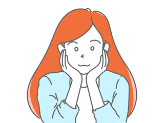 女性　イラスト