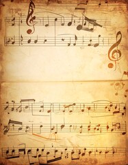 Antique music manuscript