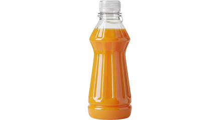 Isolated Orange Juice Bottle