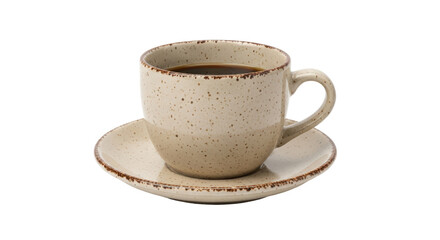 Isolated cup of coffee
