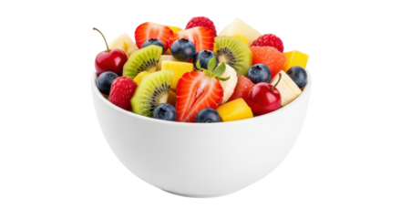 Isolated bowl of fruit salad