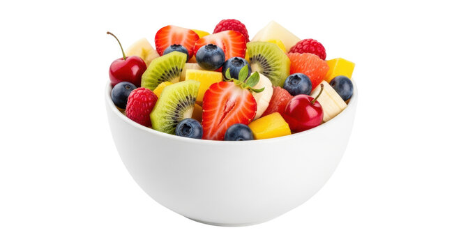 Isolated bowl of fruit salad
