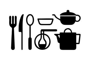 Kitchen utensils and cookware for cooking food