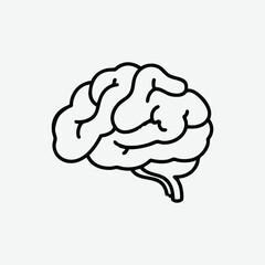 human brain vector illustration