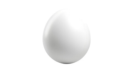 Fototapeta premium HD realistic single white egg isolated on white png