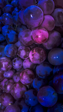 purple candle in water