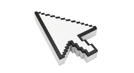 Isolated Computer Mouse Pointer