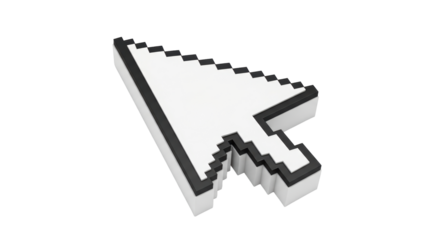 Isolated Computer Mouse Pointer