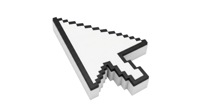 Isolated Computer Mouse Pointer